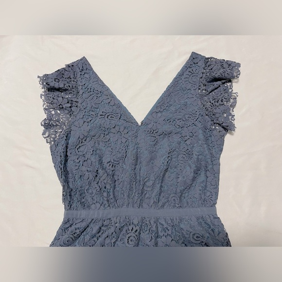 NWOT Madewell Lace Flutter Sleeve Mini Dress - Picture 6 of 15